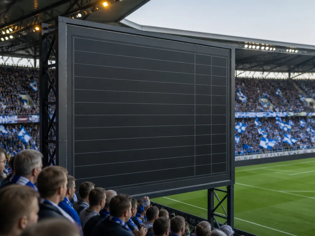 Allsvenskan 2022 matchdagsatmosfär med blåvita supportrar på läktaren