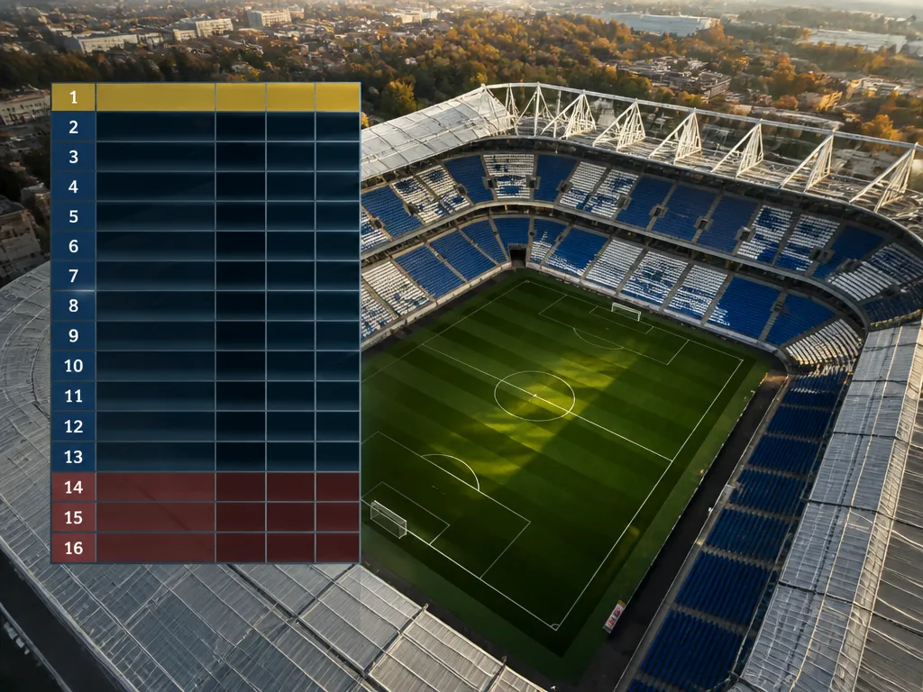 Allsvenskan 2025 — fotbollsstadion med blåvita färger och höstsäsongens stämning
