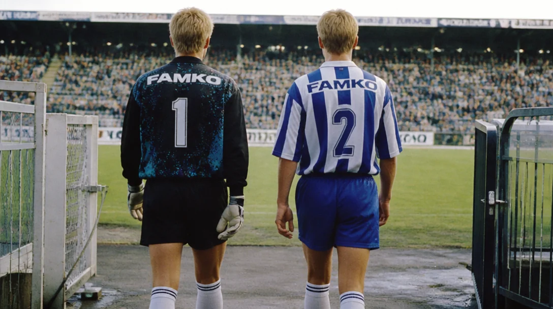 Porträttbild av Andreas Ravelli som mittback för IFK Göteborg, dokumentärt foto