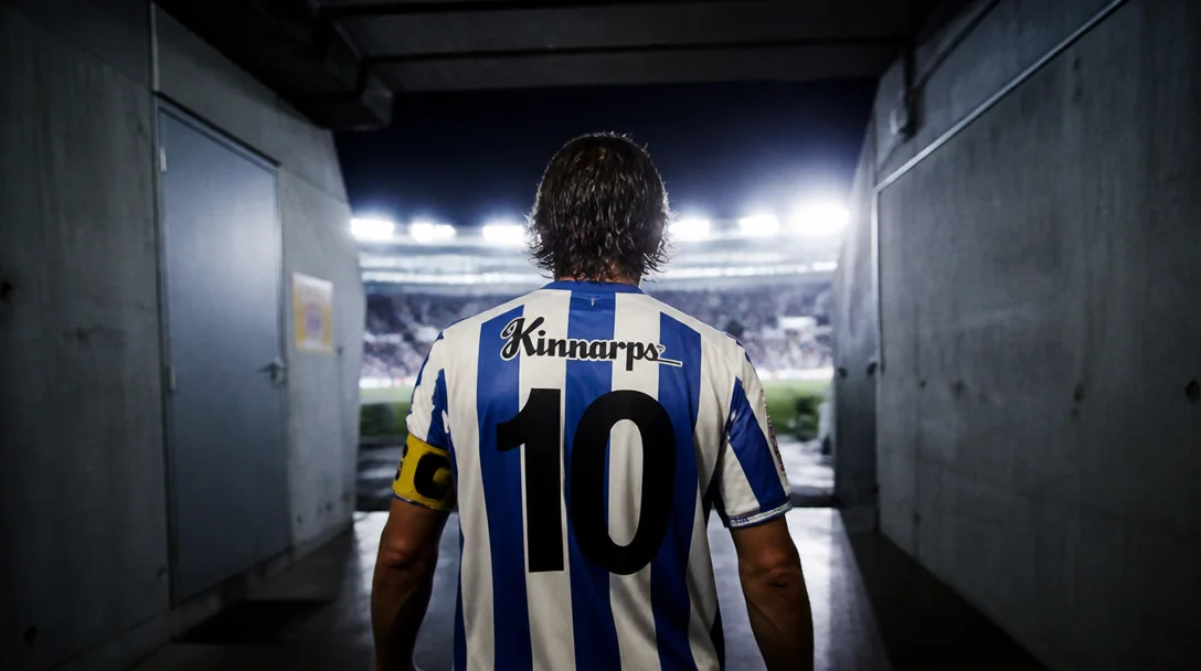 Porträttbild av Pontus Wernbloom som mittfältare för IFK Göteborg, dokumentärt foto
