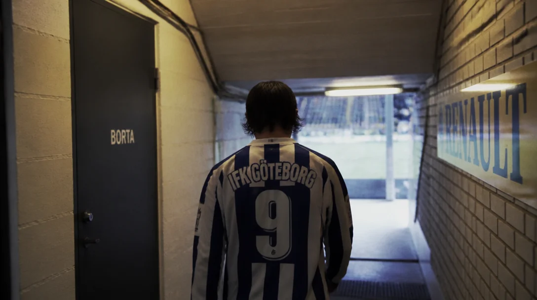Porträttbild av Stefan Rehn som mittfältare för IFK Göteborg, dokumentärt foto
