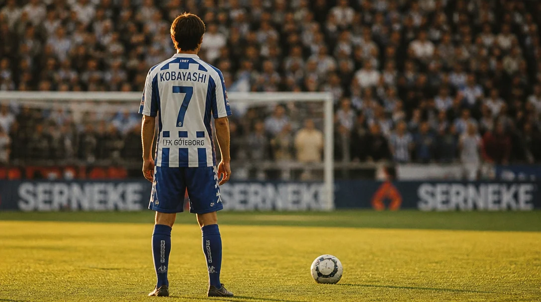 Porträttbild av Stefan Selakovic som offensiv mittfältare för IFK Göteborg, dokumentärt foto