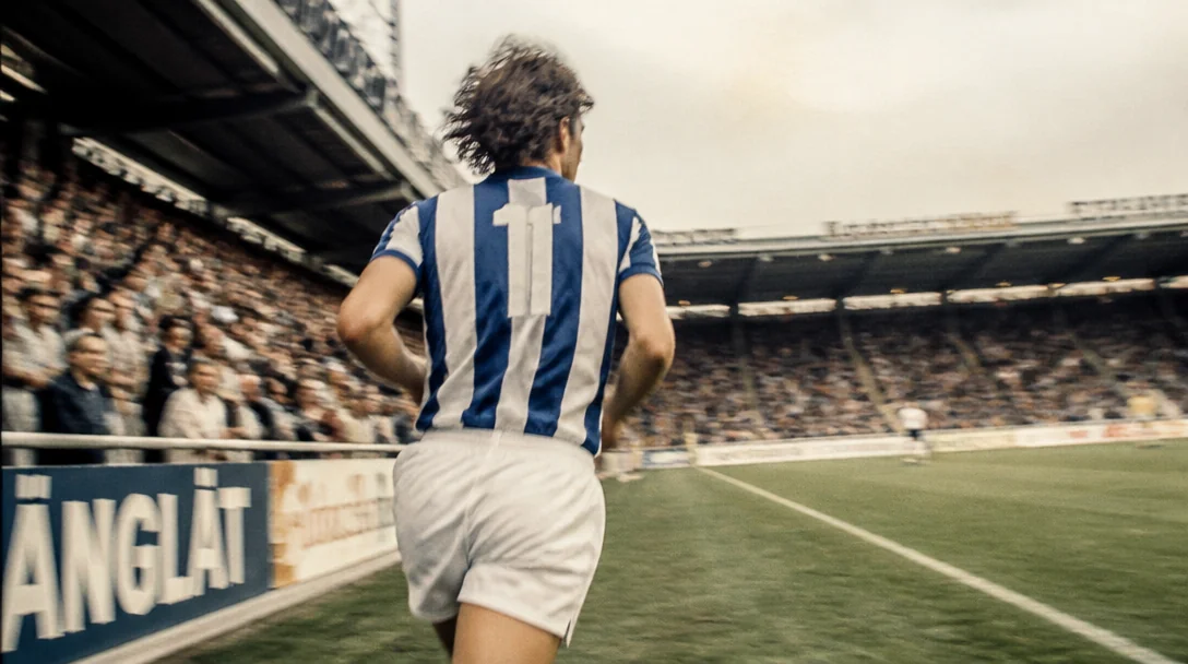 Porträttbild av Tommy Holmgren som yttermittfältare för IFK Göteborg, dokumentärt foto